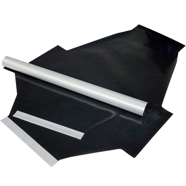 A white roll of 9 black PTFE non-stick release sheets.