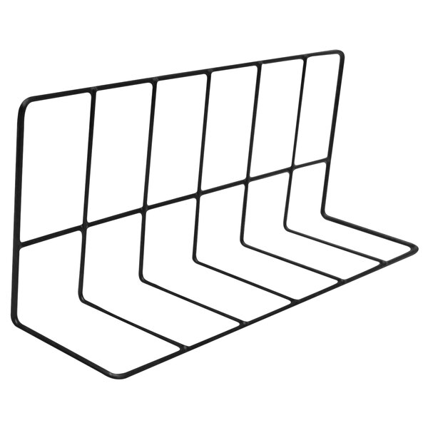A black wire divider with many rows of lines.