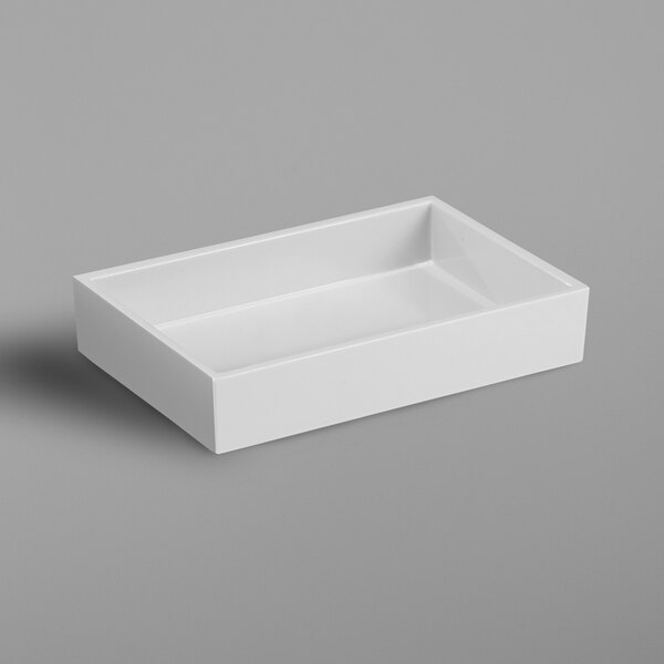 Focus Hospitality Spa White Collection Melamine Soap Dish