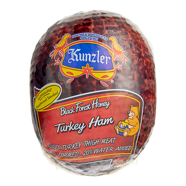 Kunzler 7.5 lb. Black Forest Honey Turkey Ham 3/Case
