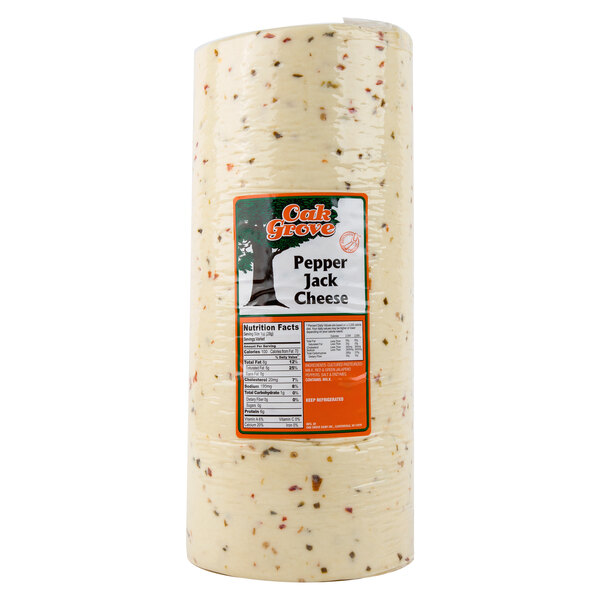 13 lb. Jalapeno Hot Pepper Jack Longhorn Cheese 4/Case