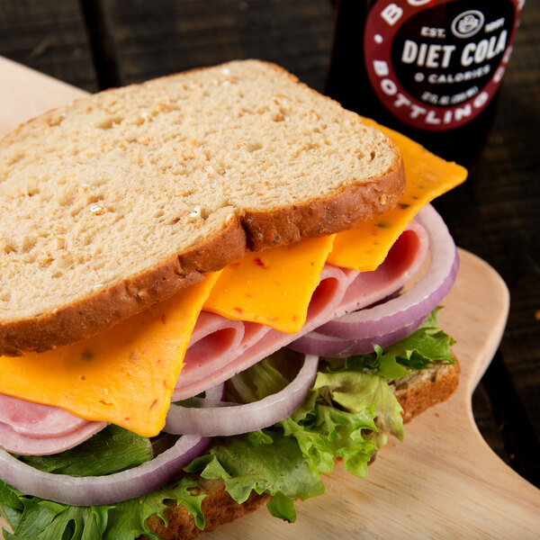 Yancey's Fancy 5 lb. Buffalo Wing Flavored New York Cheddar Cheese 2/Case