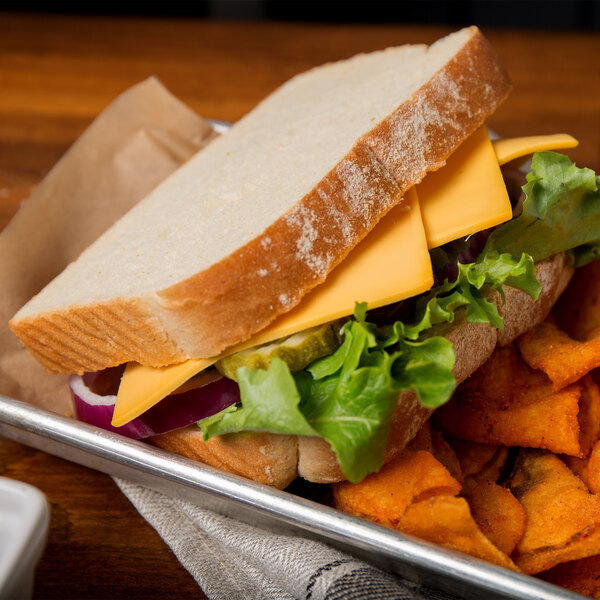 Schreiber 5 lb. Pack PreSliced Yellow American Cheese 4/Case