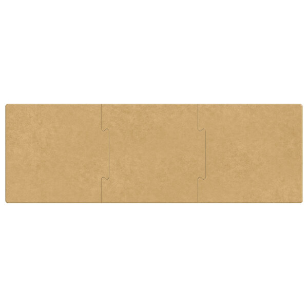 A brown rectangular Epicurean PuzzleBoard with a lid.