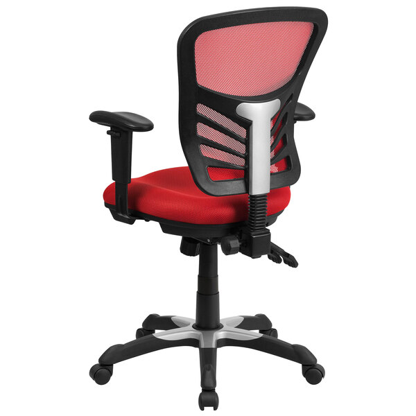 Flash Furniture HL0001REDGG MidBack Red Mesh Office Chair with