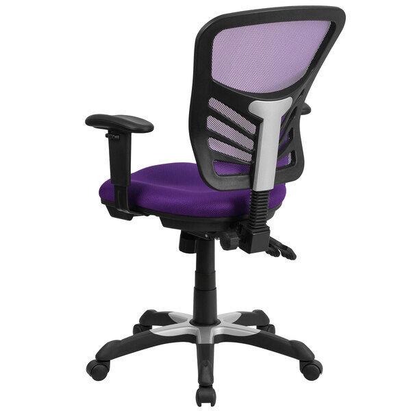 Flash Furniture HL0001PURGG MidBack Purple Mesh Office Chair with