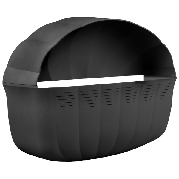 A black plastic cover with a white lid for a Paraclipse bug zapper.
