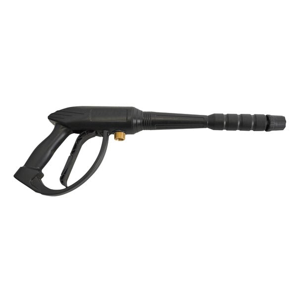 A black Simpson pressure washer spray gun with a long handle.