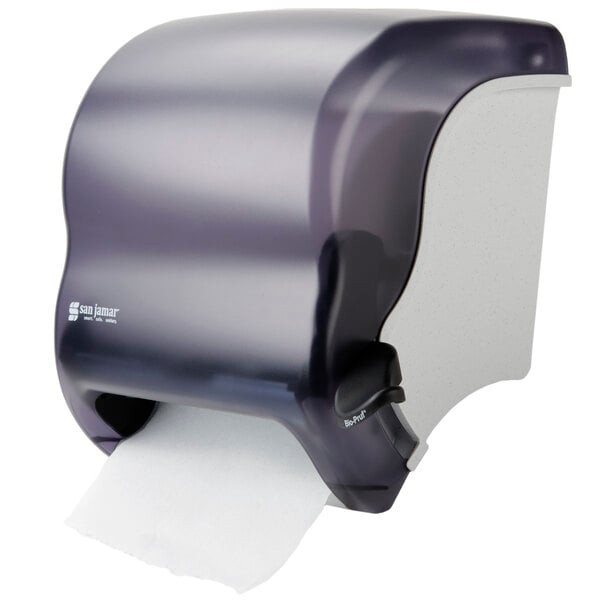 San Jamar T950TBL Paper Towel Dispenser, Level, Plastic, Blue