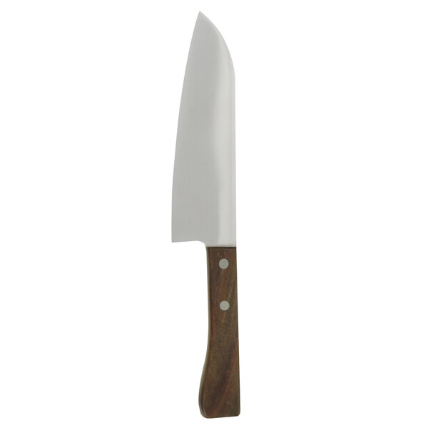 7 1/2" Stainless Steel Japanese DEBA (Utility) Knife with Riveted Wood Handle