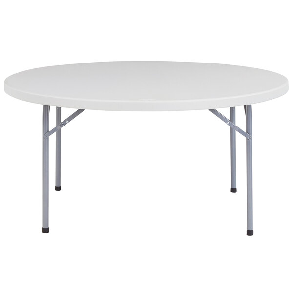 Nps Round Folding Table 60 Plastic, 60 Round Plastic Folding Table