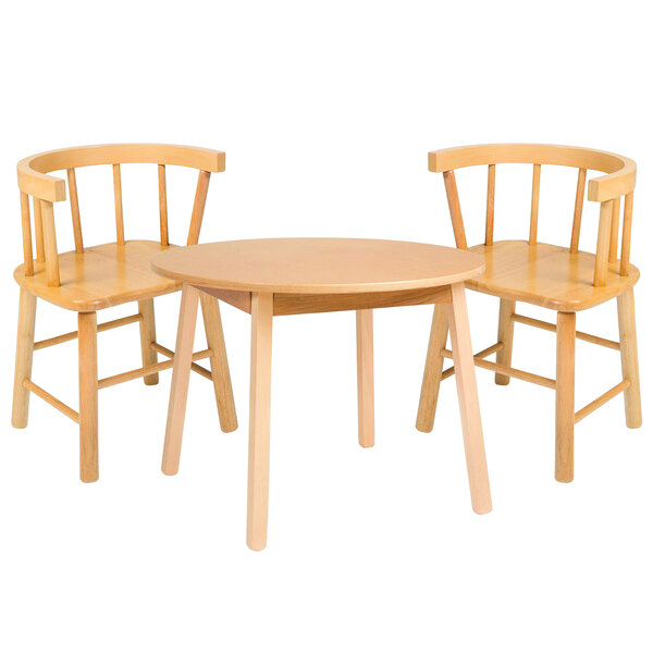 Whitney Brothers Wb0180 28 Round 21, Round Wood Toddler Table And Chairs
