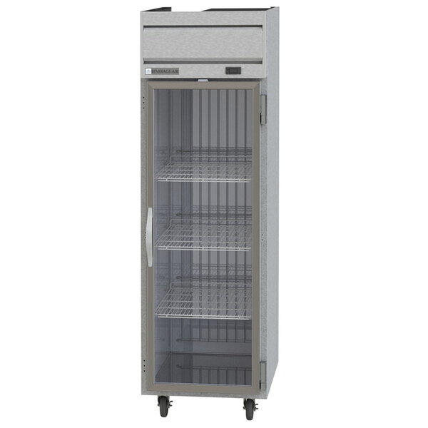 A Beverage-Air Horizon Series reach-in freezer with glass doors on a white background.