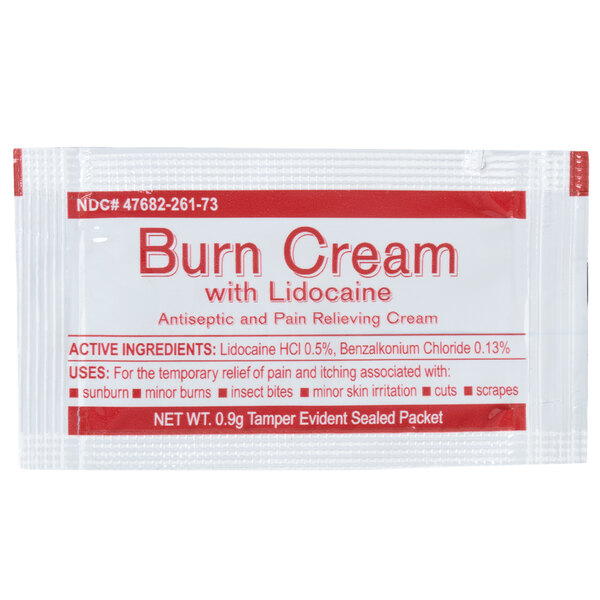 Medique 26073 MediFirst .9 g Burn Cream Packet 25/Box