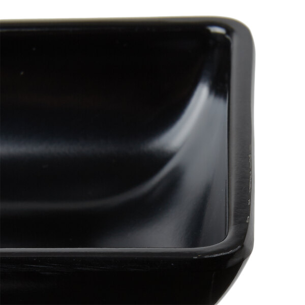 Carlisle 086003 2 oz. Black Square Melamine Ramekin 48/Case