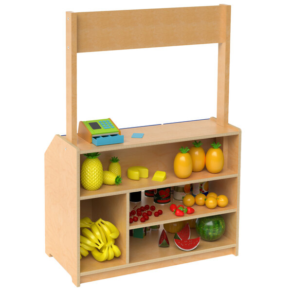 Whitney Brothers WB1761 Children's Market Stand with Trays 16 11/16