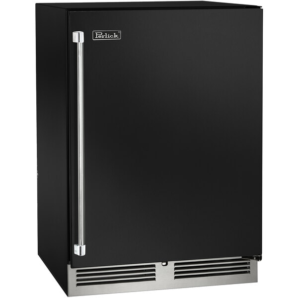 Perlick HC24WS4 24" Black Single Door Undercounter Wine Refrigerator