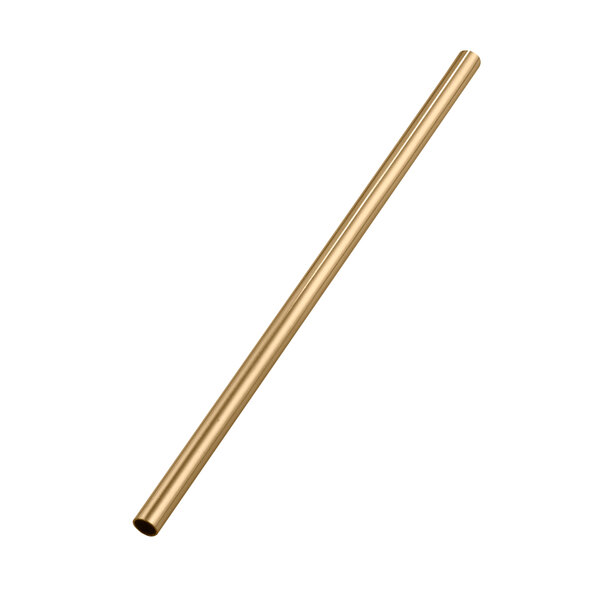 American Metalcraft STWG6 6 Gold Stainless Steel Reusable Straight Straw -  12/Pack