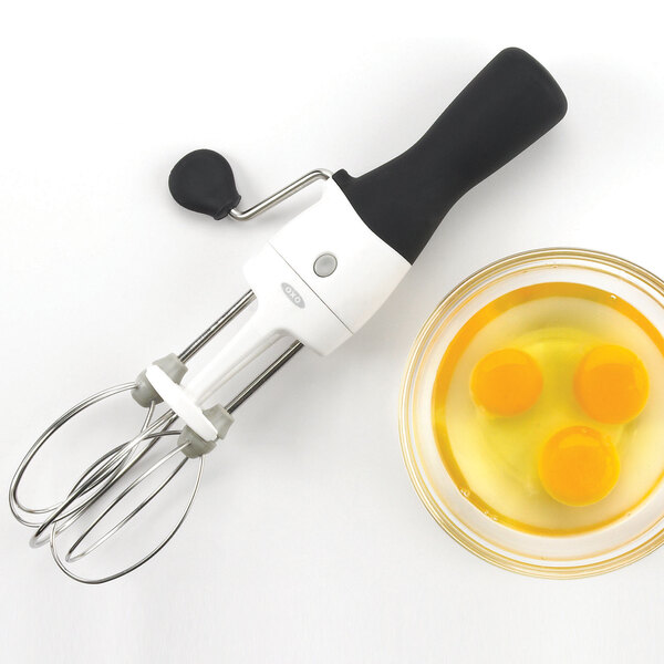 OXO Good Grips 12" Stainless Steel Manual Crank Egg Beater with Rubber