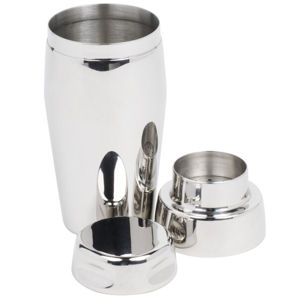 Vollrath 47622 22 oz. Stainless Steel 3Piece Cobbler Cocktail Shaker