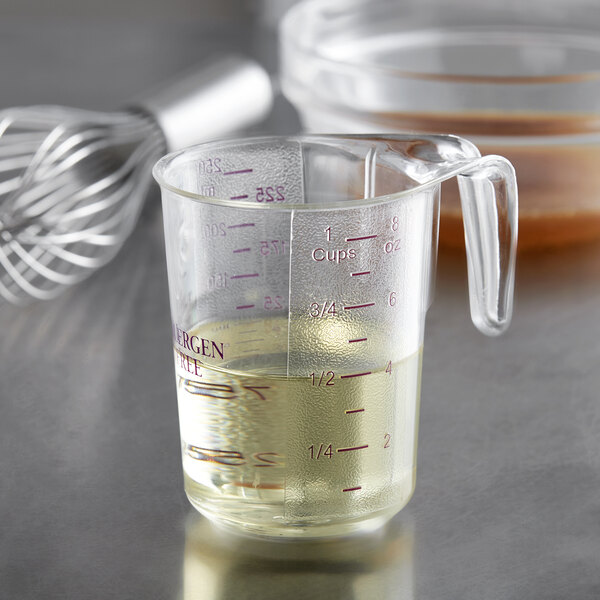 WebstaurantStore 5-Piece Clear Polycarbonate Measuring Cup Set