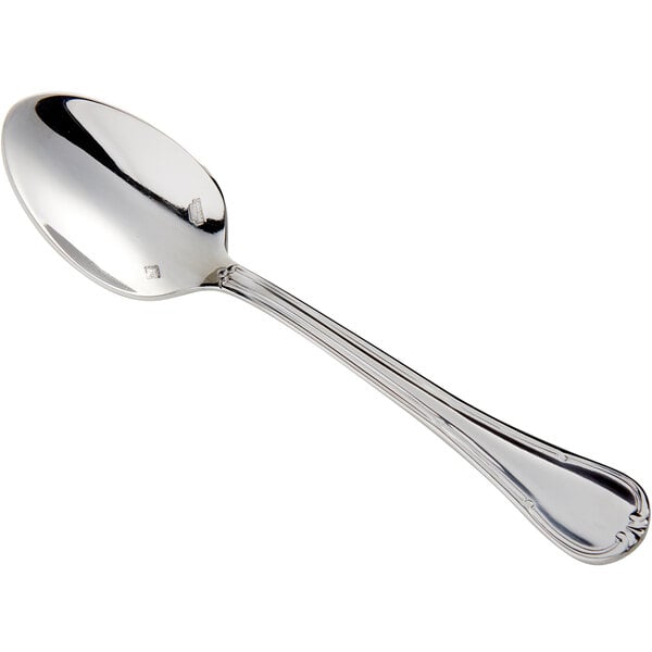 A Sant'Andrea Donizetti stainless steel teaspoon with a handle.