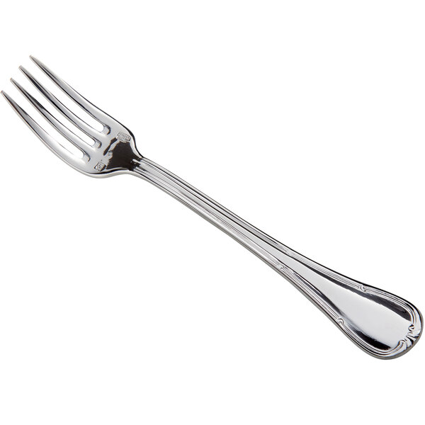 A Sant'Andrea Donizetti stainless steel oyster/cocktail fork with a silver handle.