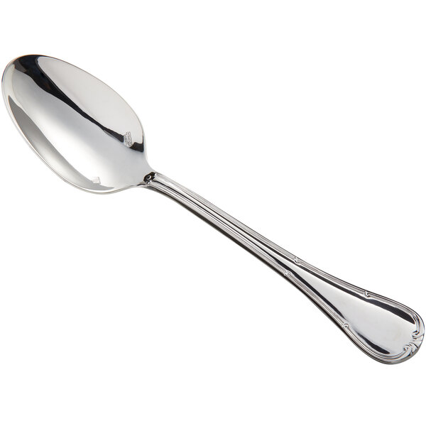 A Sant'Andrea Donizetti stainless steel serving spoon with a silver handle.