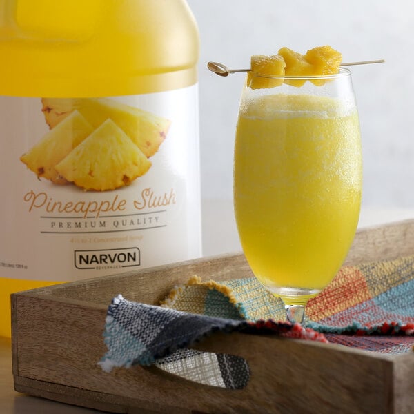 Narvon 1 Gallon Pineapple Slushy 4.5:1 Concentrate