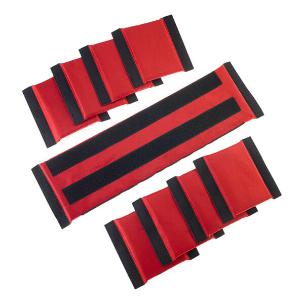 Red and black padded dividers for a Barfly bartender gear bag.