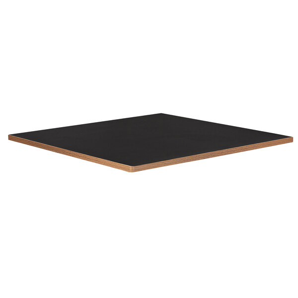 A black square Bon Chef dining table top.
