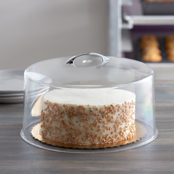 Details about   1PC Transparent Cover Dust-proof Food Cover Snack Tray Cover Glass Cake Cover 