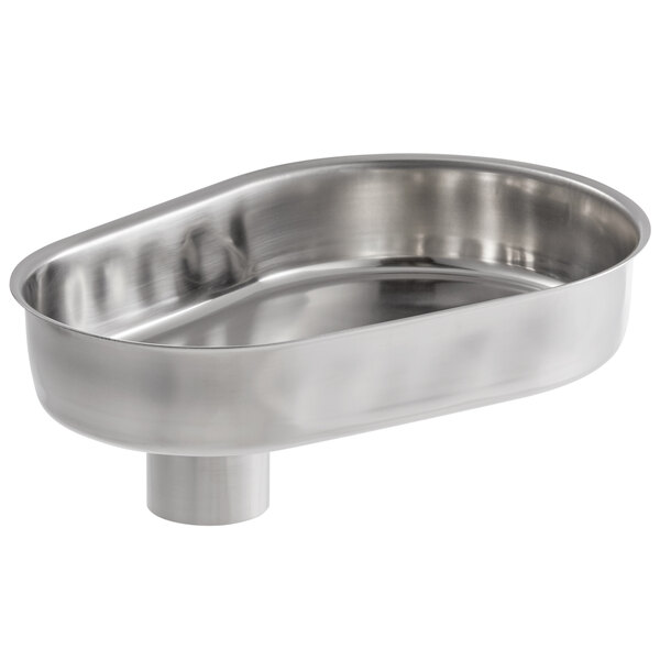 A Backyard Pro stainless steel food tray on a counter.