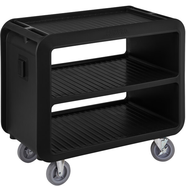 Cambro SC337S110 Service Cart Pro 42" x 24" x 37" Black OnePiece