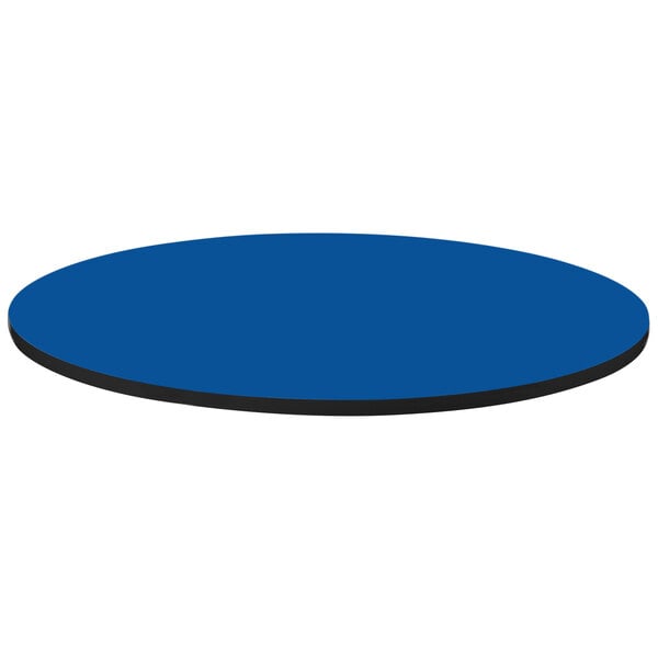 Correll 48″ Round Blue Finish High Pressure Bar & Cafe Table Top