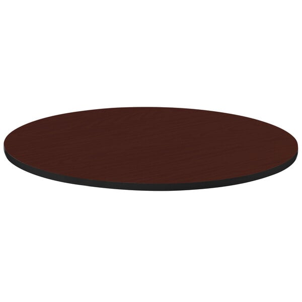 Correll 60″ Round Cherry Finish High Pressure Bar & Cafe Table Top