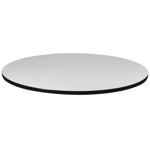 Correll 30″ Round Gray Granite Finish High Pressure Bar & Cafe Table Top