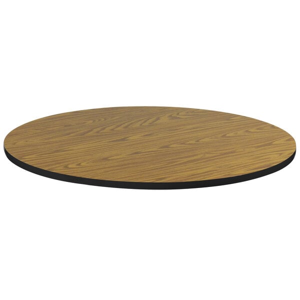 Correll 30″ Round Medium Oak Finish High Pressure Bar & Cafe Table Top