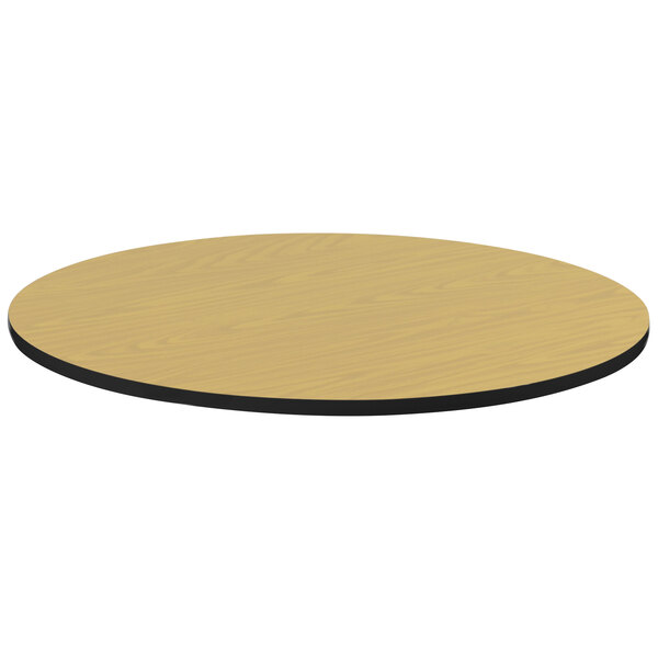 Correll 36″ Round Fusion Maple Finish High Pressure Bar & Cafe Table Top