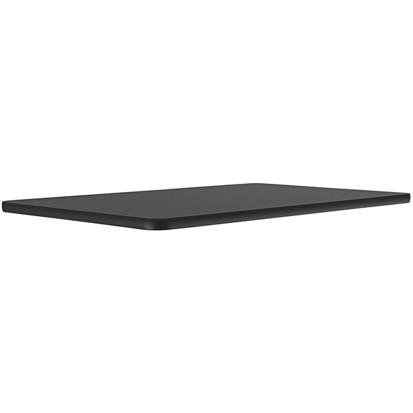 Correll 30″ x 48″ Black Granite Finish Rectangular High Pressure Bar & Cafe Table Top