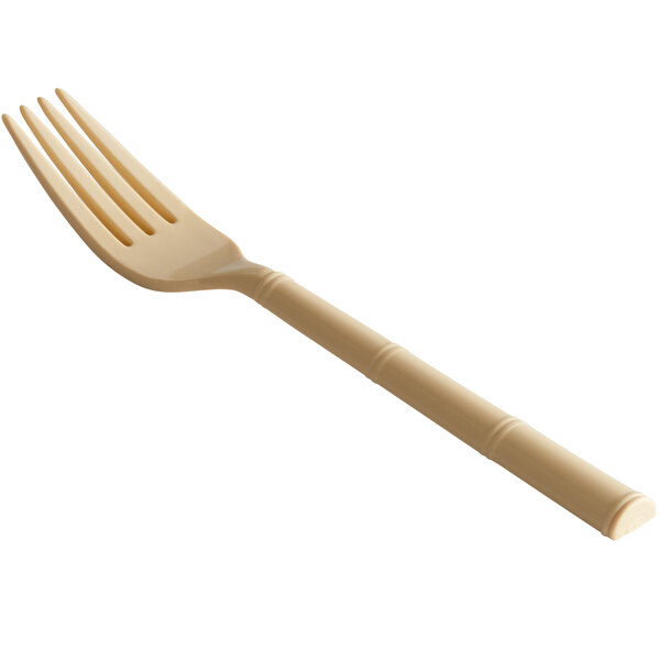 A Design Specialties polycarbonate fork with an almond handle.