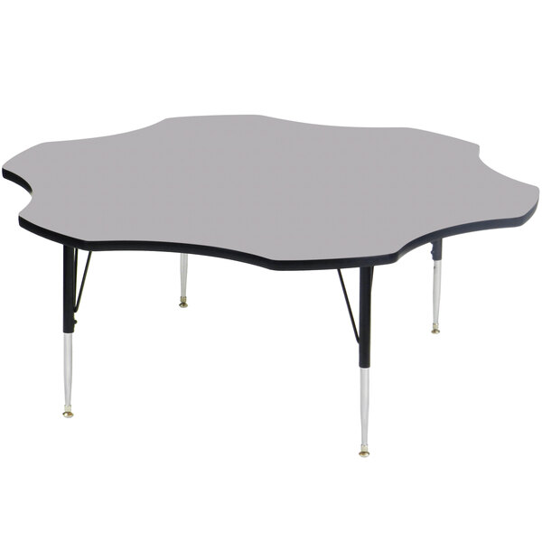 Correll 60″ Flower Gray Granite Finish 19″ – 29″ Adjustable Height High-Pressure Top Activity Table