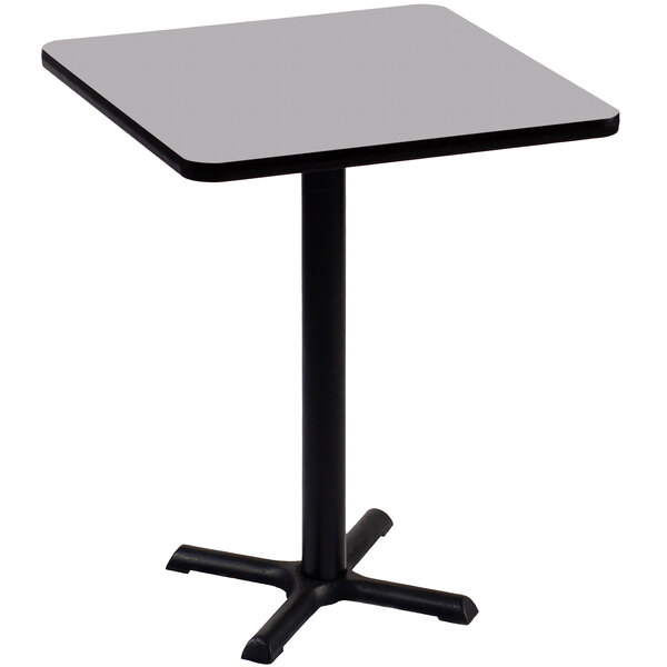 Correll 42″ Square Gray Granite Finish Standard Height High Pressure Cafe / Breakroom Table