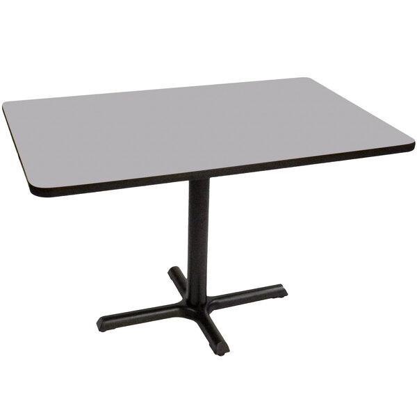 Correll 30″ x 42″ Rectangular Gray Granite Finish Standard Height High Pressure Cafe / Breakroom Table