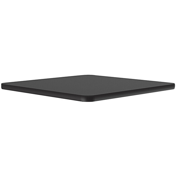 A black square Correll bar & cafe table top.