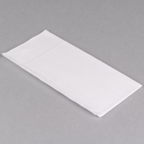 Hoffmaster 066033 15" x 17" White Quickset LinenLike Dinner Napkin