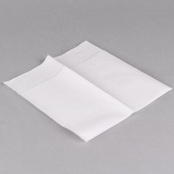 Hoffmaster 066033 15" x 17" White Quickset LinenLike Dinner Napkin
