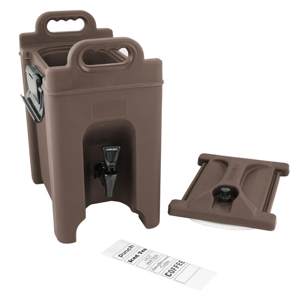 Carlisle XT250001 Cateraide™ XT 2.5 Gallon Brown Insulated Beverage