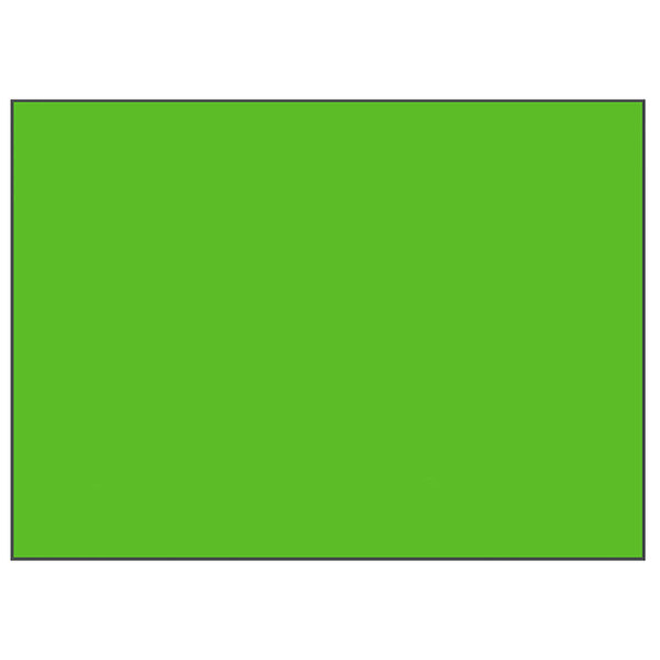 A white rectangle with a green border and green text.