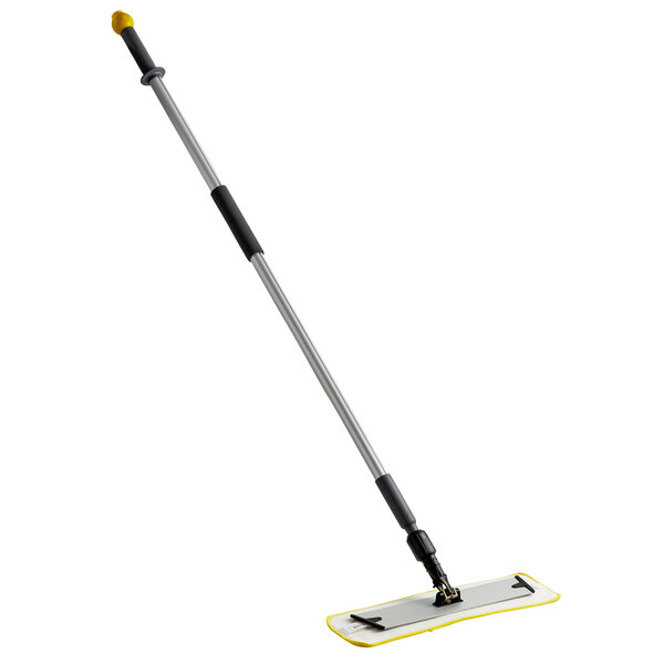 Lavex 18" Yellow Microfiber Spray Mop Kit with 2 Pads